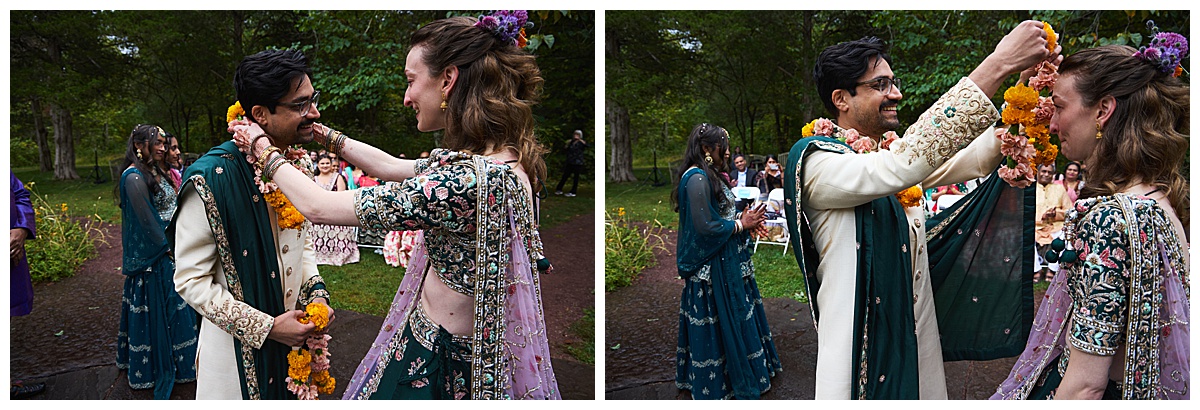 Wedding pictures at Bowman's Hill Wildflower Preserve, New Hope PA. Indian Wedding. 